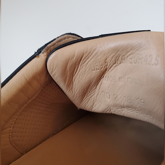 GREATS men's black white casual basic timeless sneakers size 9.5 • made in Italy - Picture 8 of 9